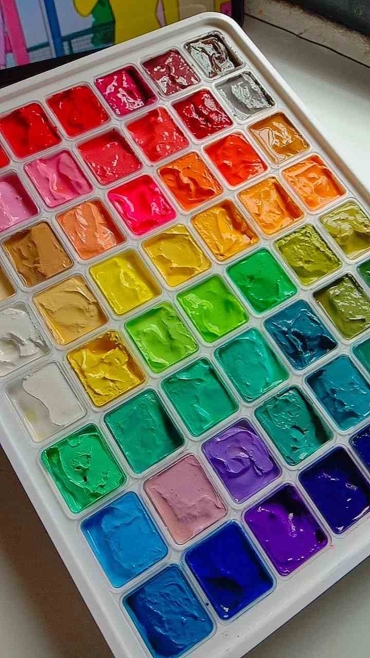 Gouache paints